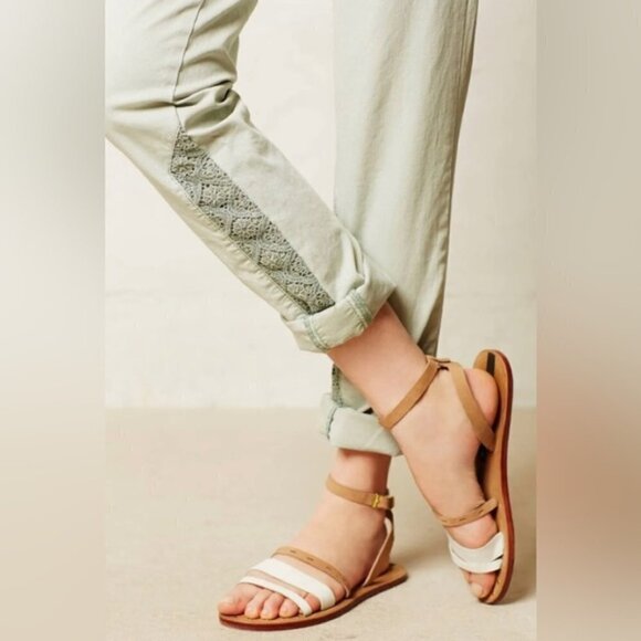 ANTHROPOLOGIE HYPHEN LACE MINT GREEN CHINOS by PILCRO 26 - Picture 4 of 16